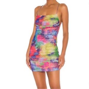 Revolve multi colored mini dress. Brand new, never worn